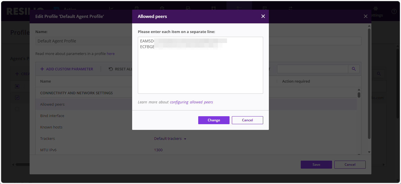 Disabling P2p Allowed Peers