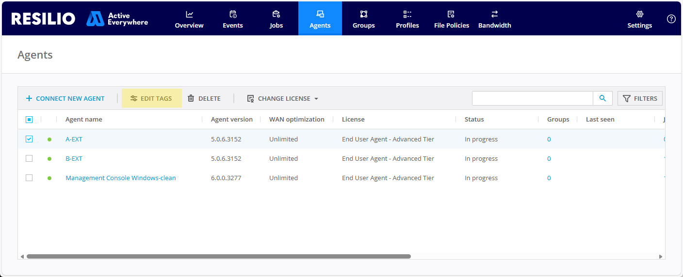 Localized P2p Agents List Edit Tags
