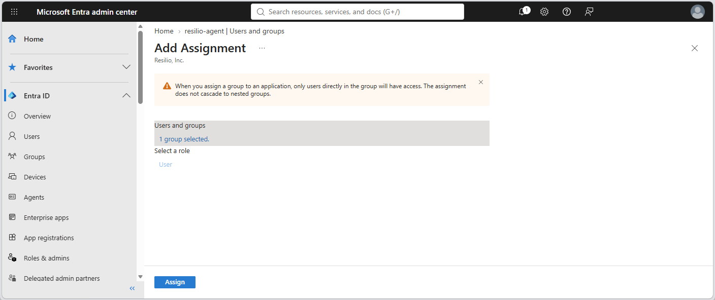 Entra Users Assign